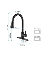 Streamdale Furniture Kitchen Faucet With Pull Out Sprayer