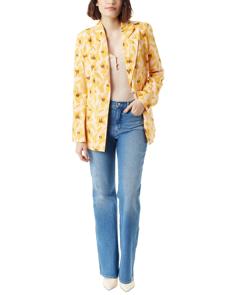 Sam Edelman Women's Sire Printed Flare-Sleeve Blazer