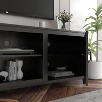 Tv Stand Storage Media Console Entertainment Center, Tradition, With Doors