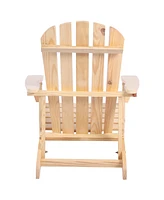 Streamdale Furniture Adirondack Chair Solid Wood Outdoor Patio Furniture For Backyard, Garden, Lawn, Porch