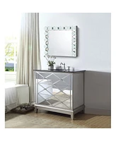 Streamdale Furniture Noralie Wall Decor, Mirrored & Faux Diamonds