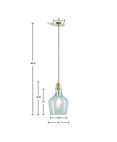 Auburn Bell Shaped Glass Pendant