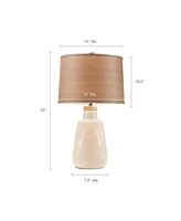 Streamdale Furniture Tate Boho Textured Ceramic Table Lamp