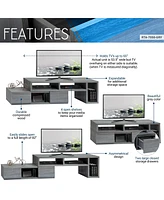 Simplie Fun Adjustable Tv Stand Console For Tv'S Up To 65"