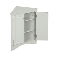 Triangle Bathroom Storage Cabinet with Adjustable Shelves