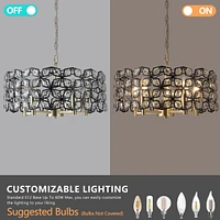 Modern Crystal Chandelier For Living-Room Round Cristal Lamp Luxury Home Decor Light Fixture