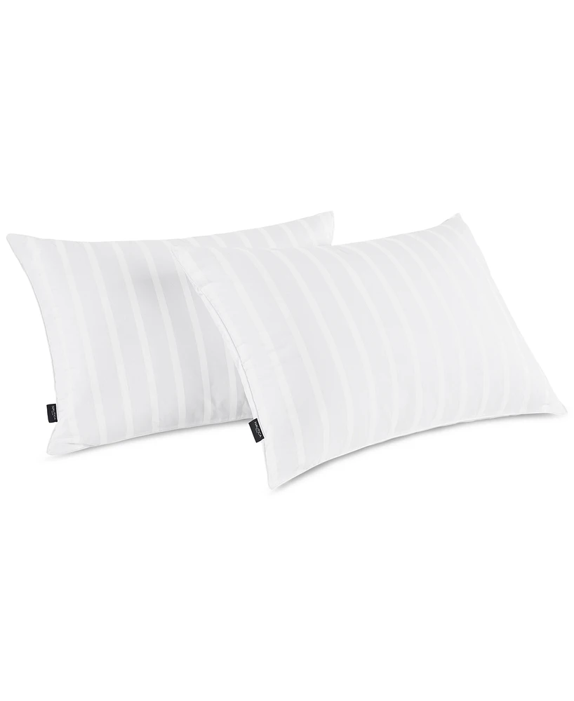 Nautica Cotton Striped 2-Pack Pillows, Standard/Queen