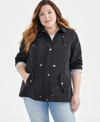 Style & Co Women's Plus Size Hooded Anorak