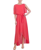 Jessica Howard Petite Split-Sleeve High-Low Maxi Dress