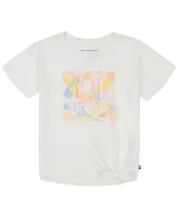 Tommy Hilfiger Big Girls Tropic H Graphic Tie-Front T-Shirt