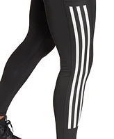 adidas Women's Optime Moisture-Wicking 3-Stripe 7/8 Leggings