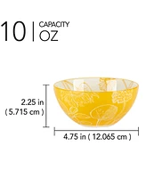 Certified International Botanical Set of 6 All Purpose Bowls, 4.75" 6 Asst