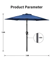 Streamdale Furniture Blue 7.5' Patio Umbrella with Tilt/Crank