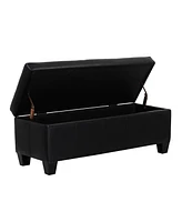 WestinTrends 42" Storage Ottoman Bench for Living Room Bedroom