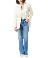 Sam Edelman Women's Sire Embroidered Flare-Hem Blazer