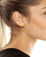 Betsey Johnson Faux Stone Lemon Stud Earrings