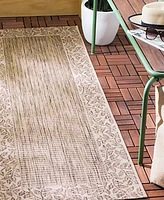 Safavieh Courtyard CY0727 and Natural 2'3" x 10' Runner Outdoor Area Rug