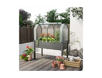 Slickblue 47.5 x 21.5 x 24 Inch Mini Greenhouse with Roll-up Zipper Door