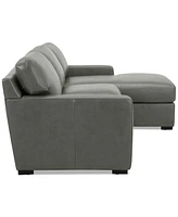 Radley 3-Pc. Leather Modular Chaise Sectional, Created for Macy's