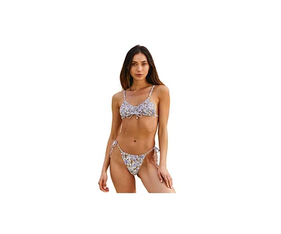 Gottex Women's Floral print Bralette With Shirred Bust Swim Top