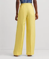 Lauren Ralph Women's High-Rise Wide-Leg Pants