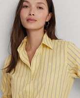 Lauren Ralph Women's Cotton Striped Shirt