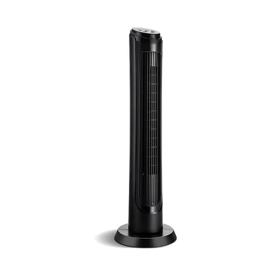 Slickblue 40 Inch Tower Fan with Remote Oscillating Fan with 3 Wind Modes and 4 Wind Speeds-Black