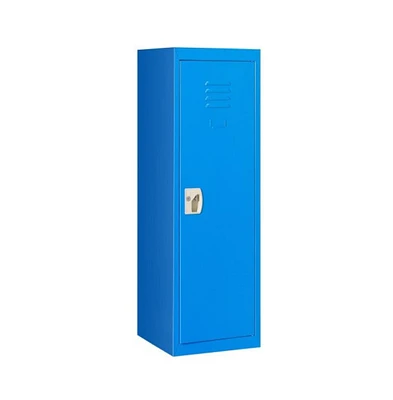 Slickblue 48 Inch Kid Safe Storage Children Single Tier Metal Locker-Blue