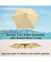 9 Ft Patio Umbrella Replacement Canopy Market Table Top Outdoor Beach Balcony