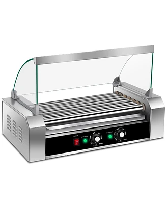 Slickblue 18 Hot Dog 7 Roller Grill Commercial Cooker