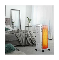 Slickblue 1500 W Oil-Filled Heater Portable Radiator Space Heater with Adjustable Thermostat