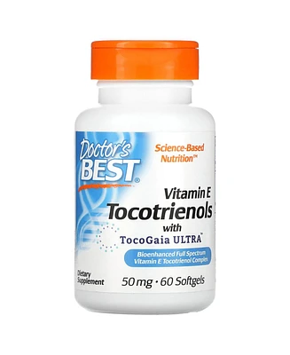 Doctor's Best Vitamin E Tocotrienols with TocoGaia Ultra 50 mg - 60 Softgels - Assorted Pre