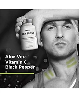Amen Sea Moss Supplement - 1000mg Organic Irish Sea Moss, Bladderwrack, Burdock - Vitamin C, Aloe Vera, Black Pepper