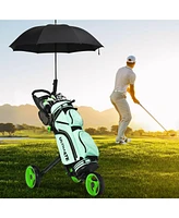 3 Wheel Folding Golf Push Cart with Brake Scoreboard Adjustable Handle
