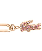 Lacoste Multicolor Crystal Crocodile Drop Earrings