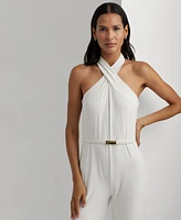 Lauren Ralph Lauren Women's Wide-Leg Halter Jumpsuit