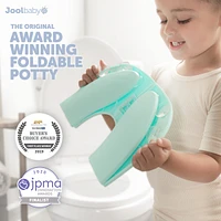 Jool Baby Folding Travel Potty - Fits Round & Oval Toilets, Non-Slip Suction Cups, Free Bag, Unisex