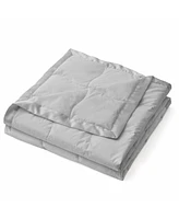 Unikome Oversized Lightweight Satin Trim Feather and Down Blanket