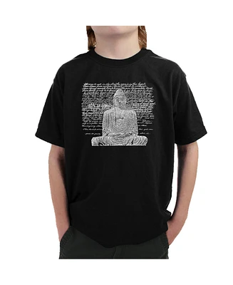 La Pop Art Boys Word T-shirt - Zen Buddha