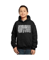 La Pop Art Boys Word Hooded Sweatshirt - Brooklyn Bridge