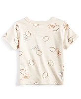 First Impressions Baby Boy Short Sleeve Football Print T-Shirt, Created for Macy's