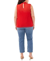 Vince Camuto Plus Size Sleeveless Mock-Neck Top