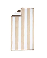 Reversible Luxury Beach Towel (35x70 in., 600 Gsm), Striped Color Options, Oversized, Thick, Soft Ring Spun Cotton Resort