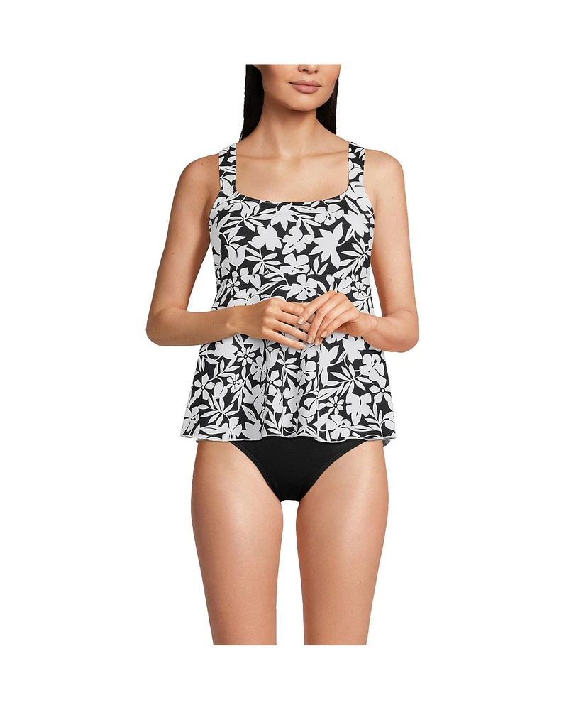 Lands' End Women's Flutter Tankini Top