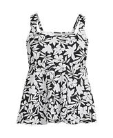 Lands' End Women's Flutter Tankini Top