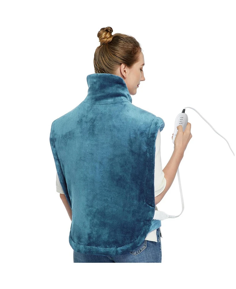 Caromio Weighted Electric Heating Pad for Neck and Shoulders, 22"x33"