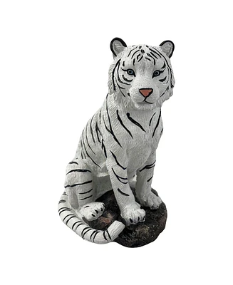 Fc Design 6"H White Tiger Sitting Figurine Decoration Home Decor Perfect Gift for House Warming, Holidays and Birthdays