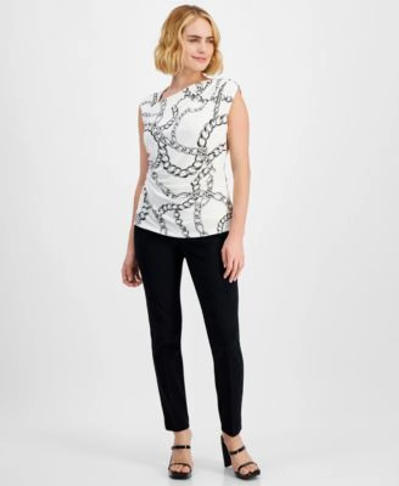 I.N.C. International Concepts Petite Chain Print Top Skinny Pants Created For Macys