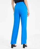 Bar Iii Women's High-Rise Wide-Leg Pants, Created for Macy's