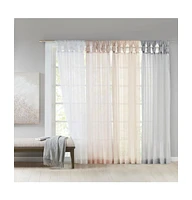 Madison Park Ceres Twist Tab Voile Sheer Window Curtain Pair, 50"W x 95"L, 2 Pack